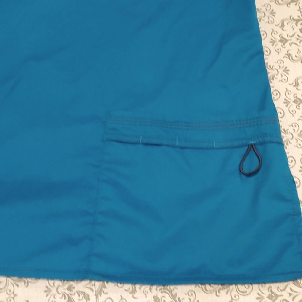 Dickies Turquoise Utility Scrubs Top Large - Picture 3 of 7